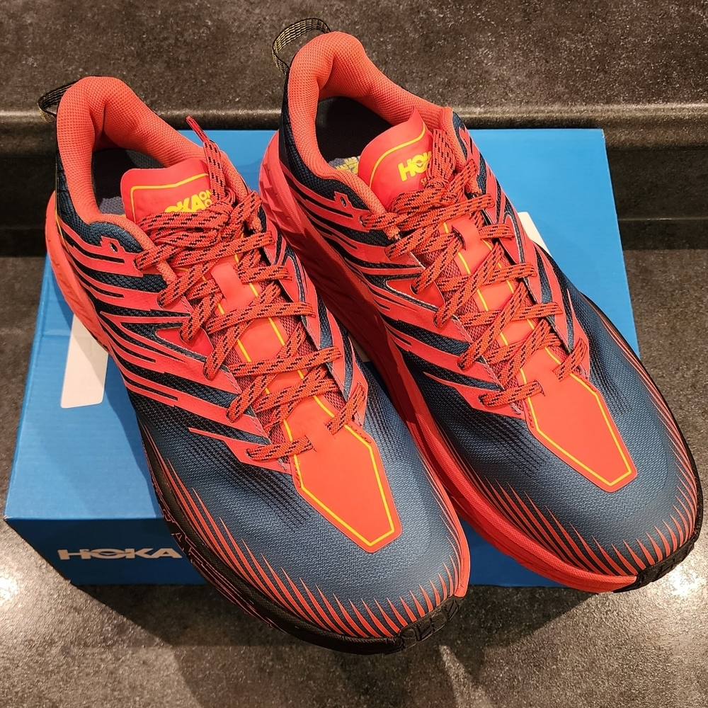 Hoka Speedgoat 4 Fiesta Provincial Blue size 14 wide